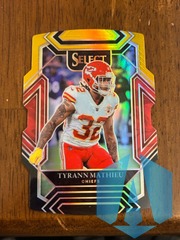 2021 Select Tyrann Mathieu #218 Club Level Black & Gold Prizm Die Cut